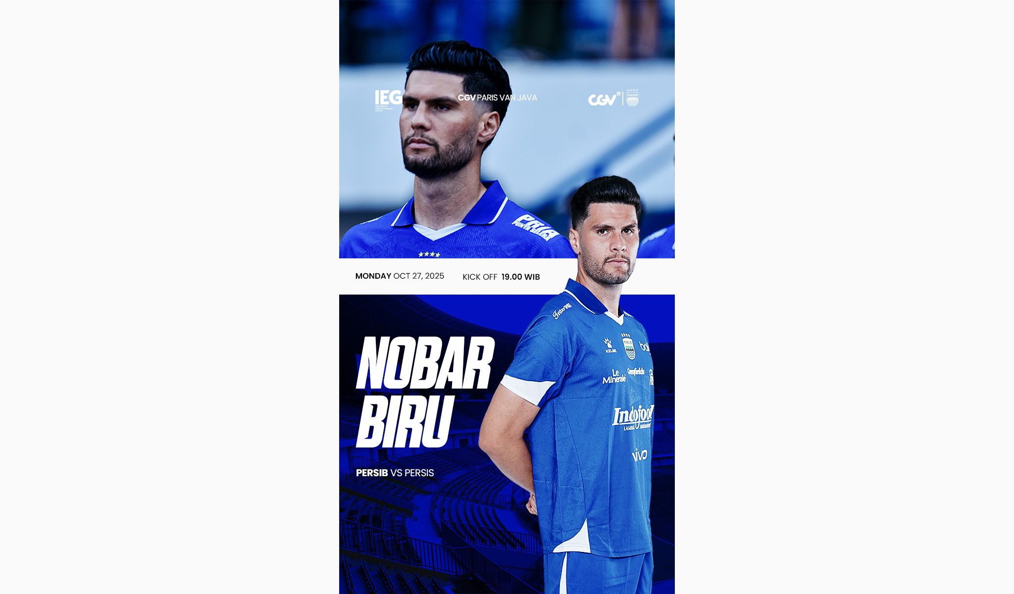 Nobar Biru: PERSIB vs Persis Solo di CGV PvJ