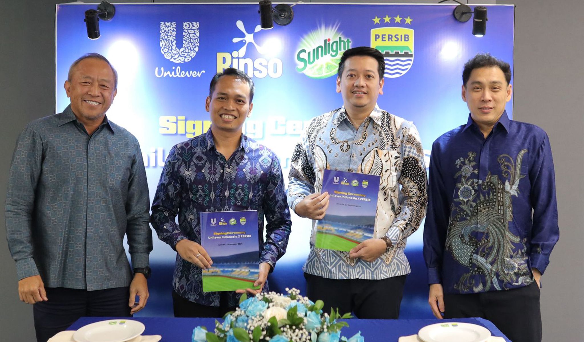 Rinso & Sunlight Resmi Bermitra dengan PERSIB