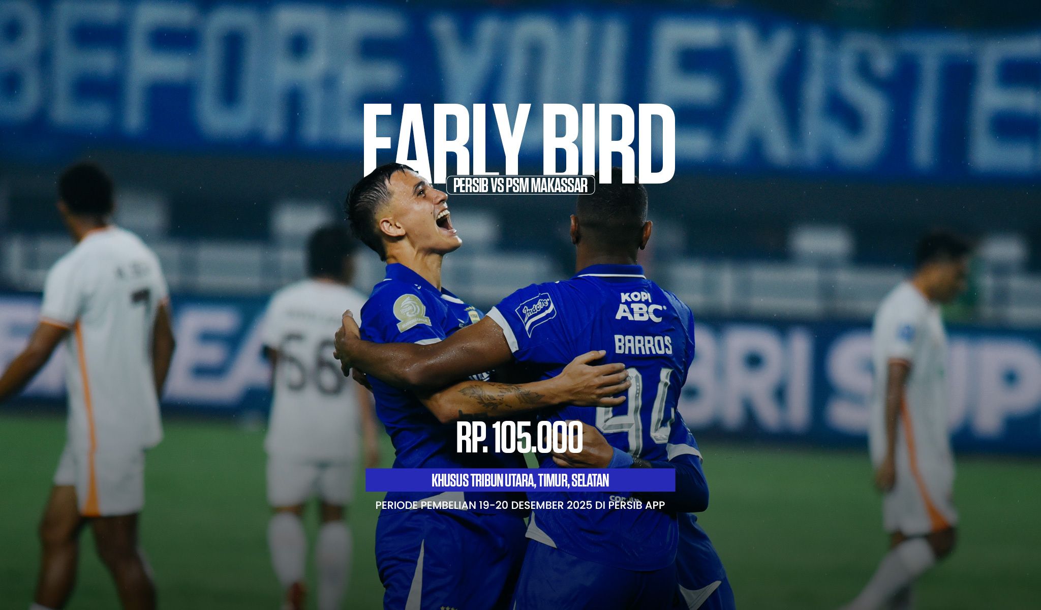 Tiket Early Bird PERSIB vs PSM Sudah Dijual