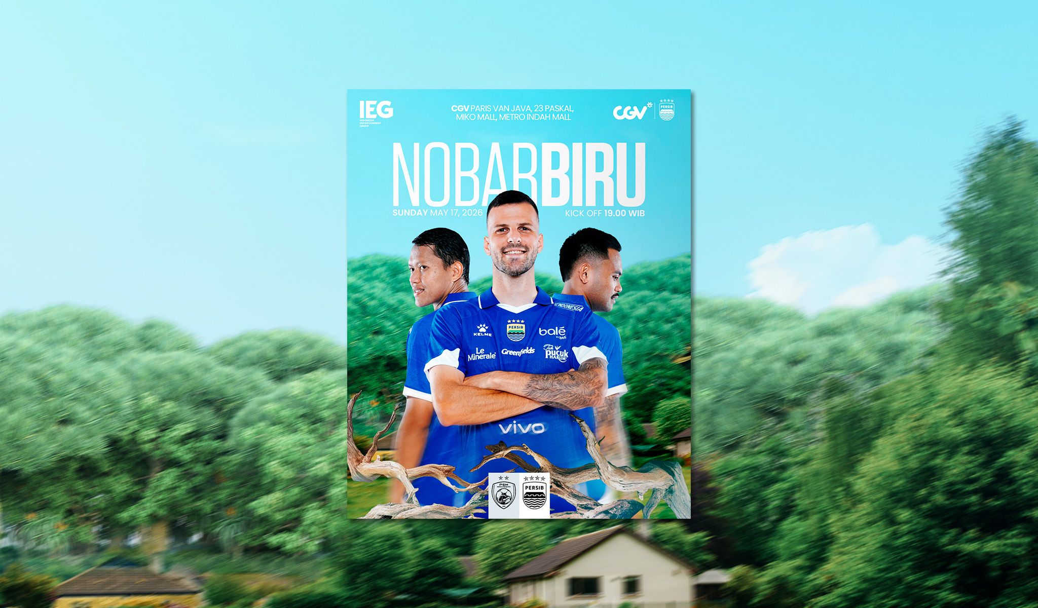 Titik Nobar Biru PSM vs PERSIB Bertambah