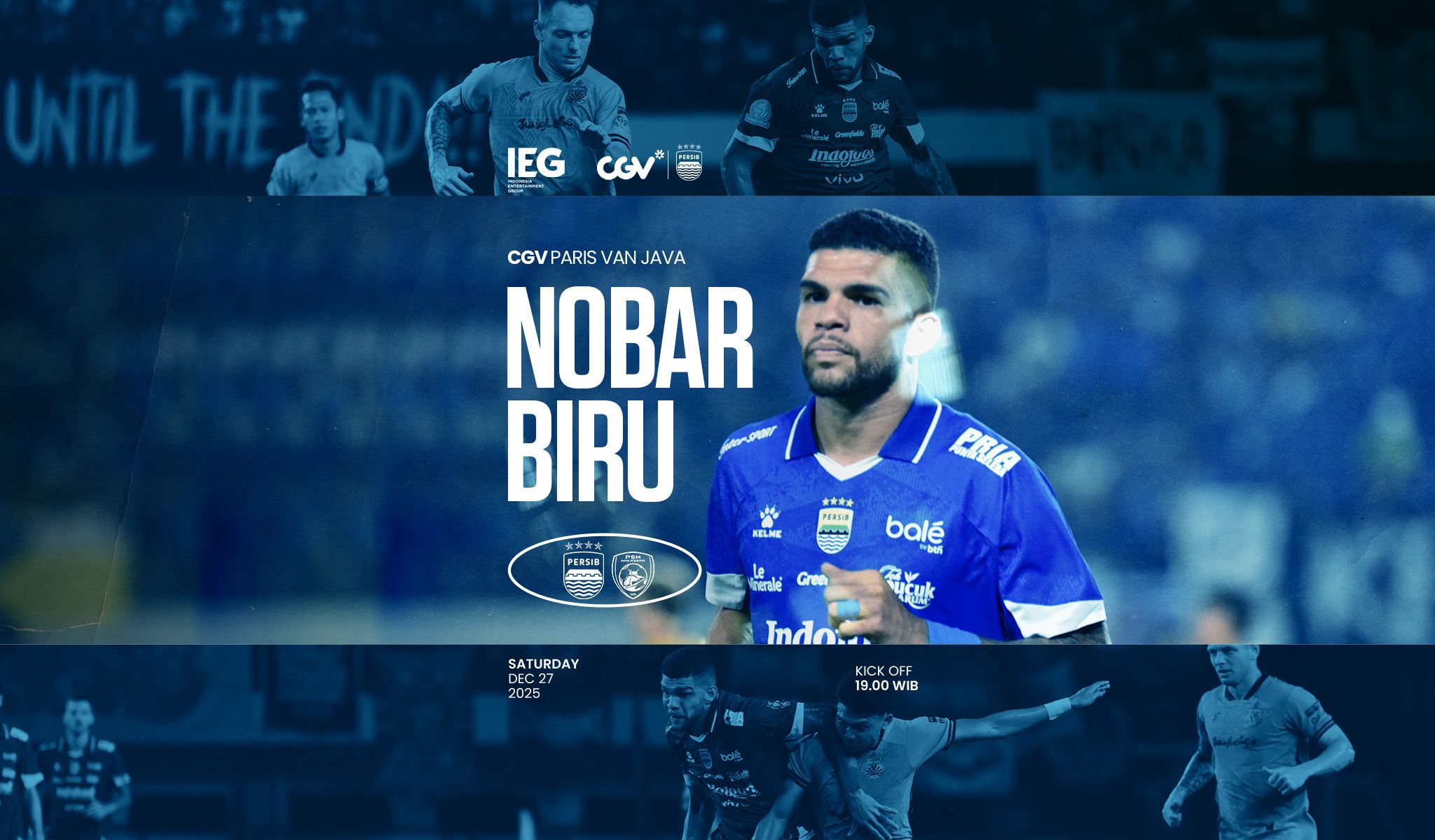 Laga Pengujung Tahun, Nobar Biru Hadir di CGV PVJ